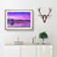Lone Tree Under a Purple Sunrise - Picture Frame Graphic Art Print-56859630-56859631