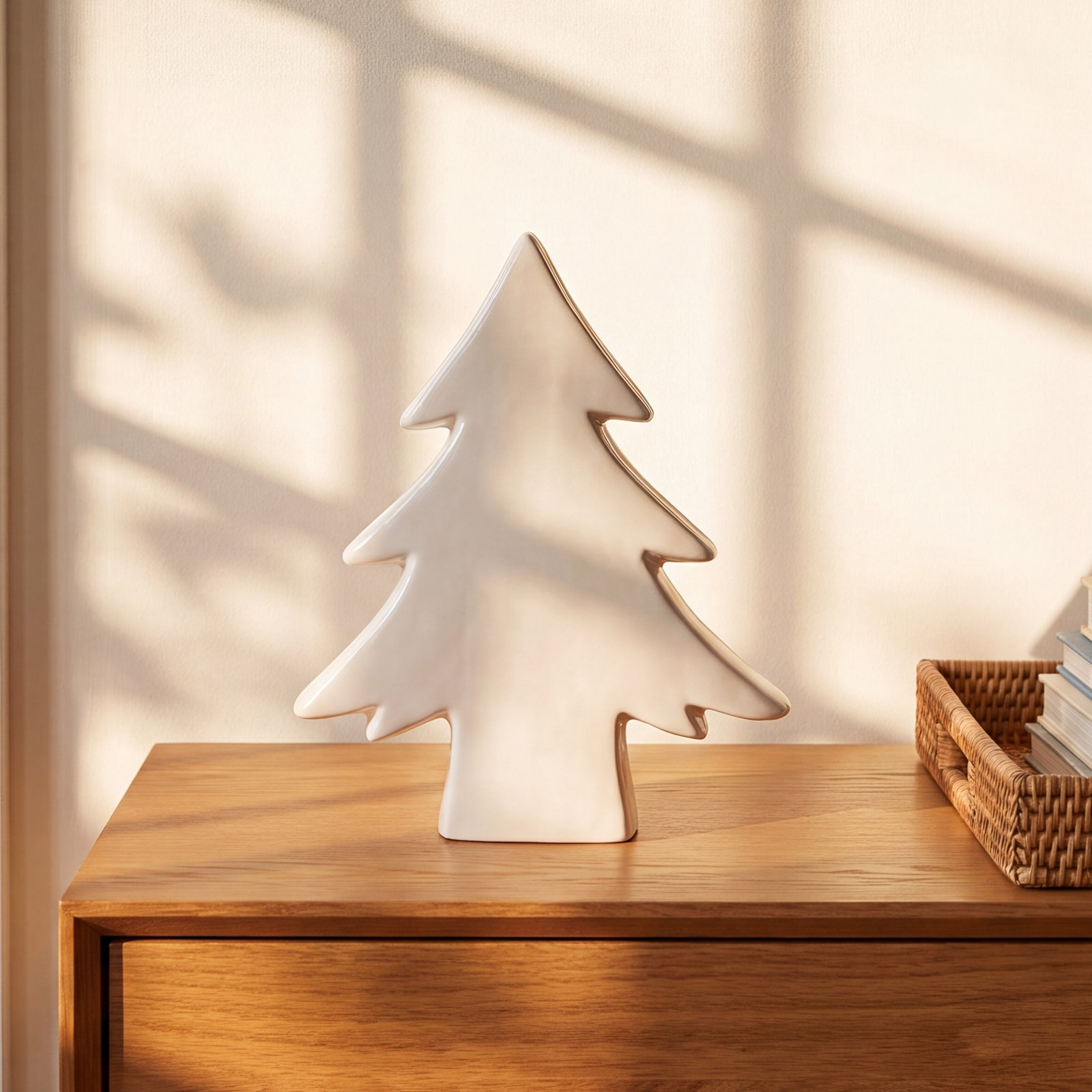 Mercer41 Ceramic Tabletop Christmas Tree, White