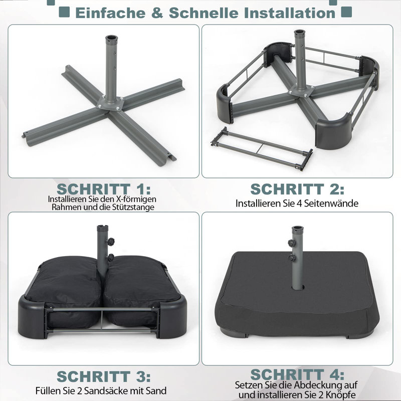 Arnhart 5kg Metal Free Standing Umbrella Base