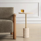  Eatontown Travertine Accent Table