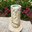 Hand-Finished Chamari Ceramic Umbrella Stand - 18" H Freestanding Design with Vintage Distressed Finish, Ideal for Home Décor or Flowers