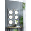Art mural doré et blanc en miroir, style moderne, 15,7 po x 43,3 po et blanc, contemporain, 43,5 po x 15,5 po