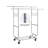 Richaad 36.4'' Iron Adjustable Rolling Clothing Rack