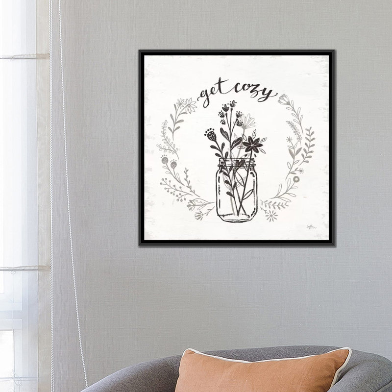 «Our Nest VIII», impression sur toile, H 18 po x l 18 po x P 1,5 po, Toile avec cadre noir, Pas de tapis