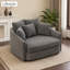 Fauteuil d'appoint en chenille surdimensionné-701439378