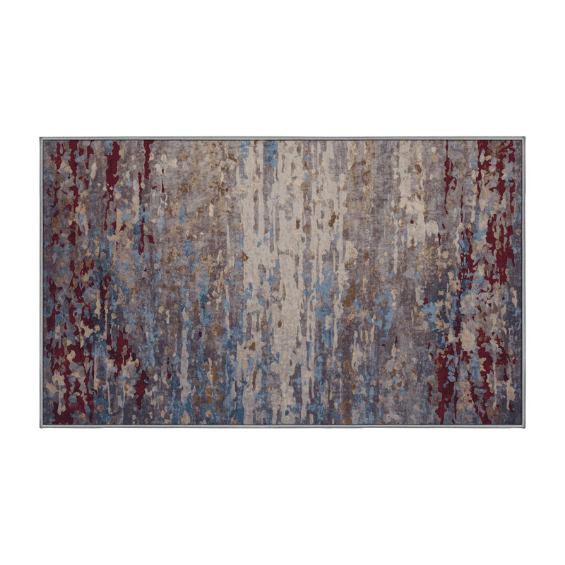 Tapis gris soyeux et moelleux, Tapis de couloir 2 pi x 5 pi