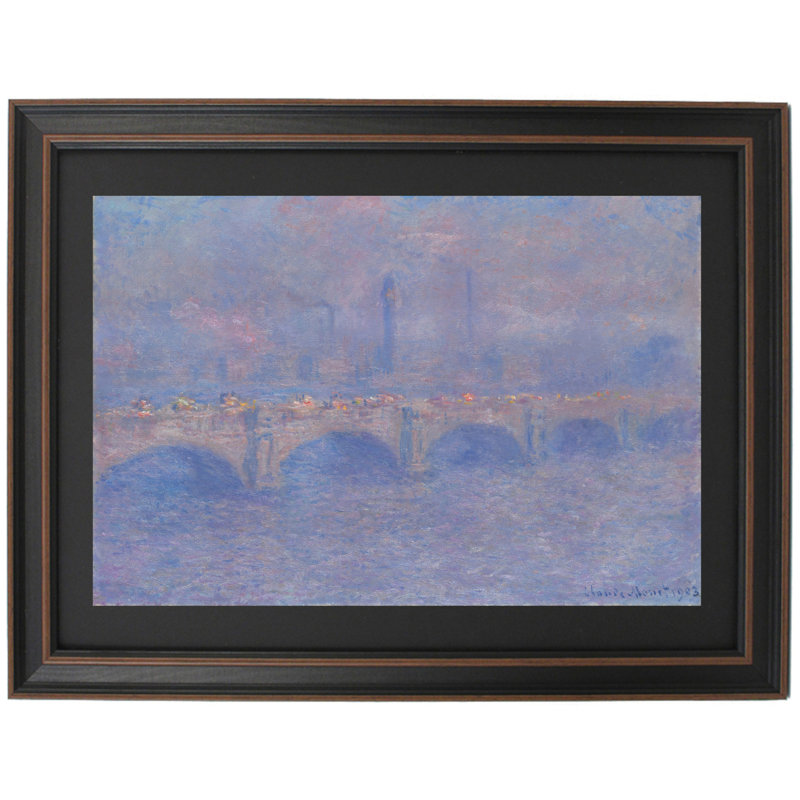 Waterloo Bridge, Sunlight Effect By Claude Monet, 24" H x 17" W