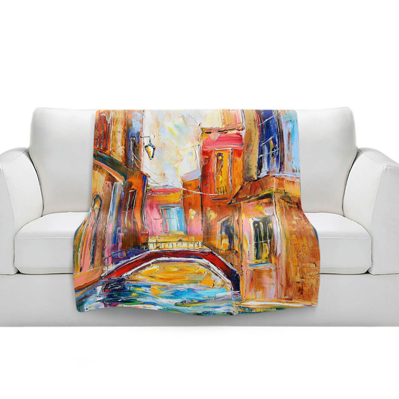 Couverture sherpa doux venice magic i, l 68 po x L 80 po