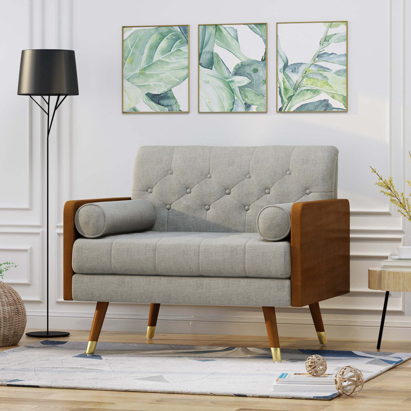 Club Chair，Mid-Century Modern Design, Beige