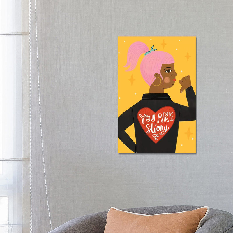 Everyday Hey Girl I by Lisa Barlow - Wrapped Canvas Print, 66.04 cm H x 45.72 cm W x 3.175 cm D