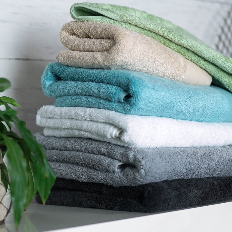 Sustainable Bamboo Hand Towel, Duck Egg