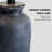 24.5" Ceramic Bedside Table Lamp with Oatmeal Fabric Shade, 2-Way Switch, LED Bulb Included-915591957
