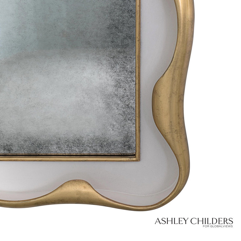 Venus Mirror, Cream/Gold