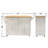 Kitchen Island & Kitchen Cart(No Include Stool)