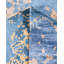 Tapis moderne noué à la main de conception unique - bleu, 9 pi 2 po x 12 pi 1 po Modern