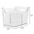 Divided Fridge Organizer Bin with Handles - Refrigerator or Freezer Bin - Organize Food Pouches or Snacks