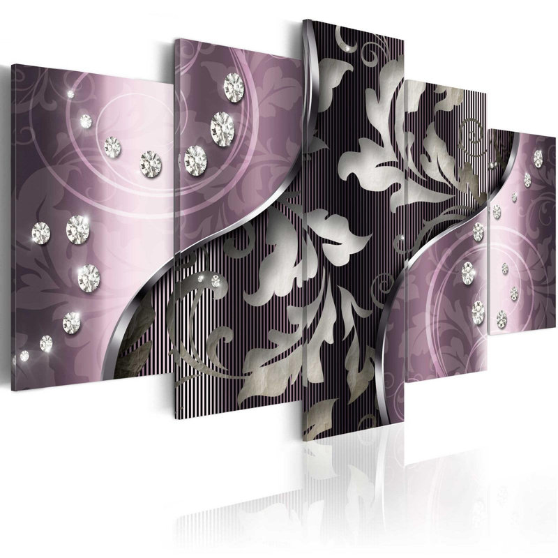 " Diamonds... " 5 - Pieces, 40" H x 80" W x 0.7" D