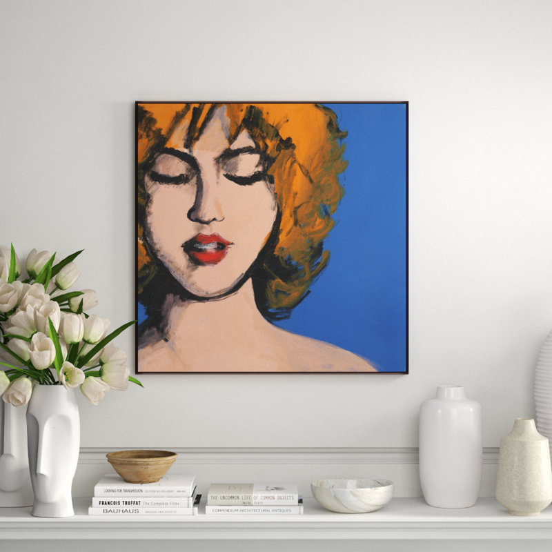 Bubble Pop I Print by Rick Blue, 31.5" H x 31.5" W, Image Gel Brush, Orange
