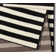 Panel Machine Woven Black/Cream Indoor Rug