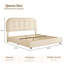 Ensemble de chambre à coucher 3 pièces avec lit capitonné Modern-441693422-441693421