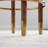 Modern Upholstered Bar Stool Without Backrest With Gold Ring Stirrups-108352743