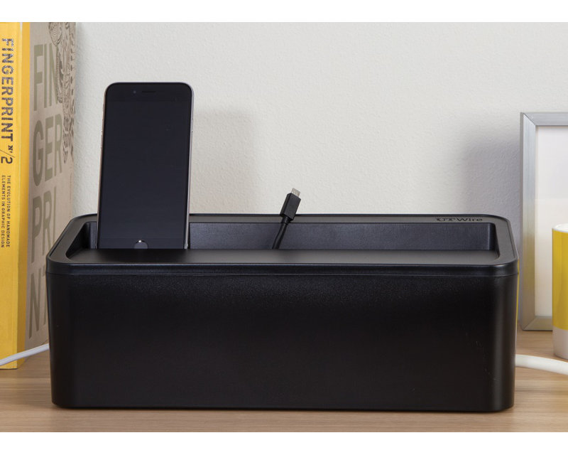 Rangement pour barre d'alimentation et station de recharge en boîte, Blanc