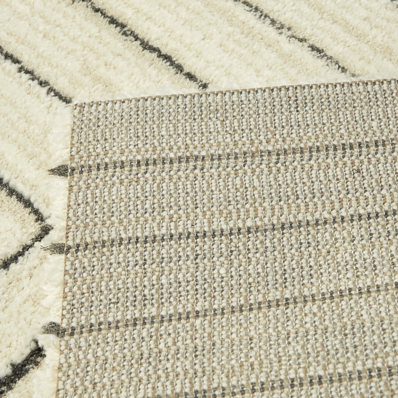 Tapis crème Joyce, Tapis de couloir 2 pi 7 po x 7 pi
