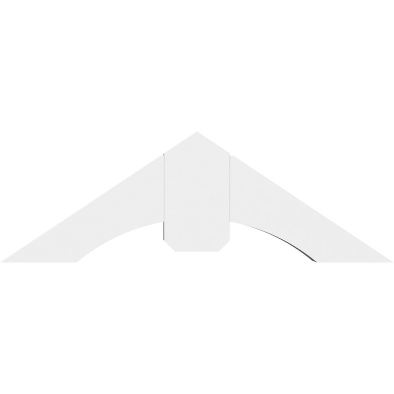 Support pour pignon en PVC Archdale, H 12 po x l 36 po (pas: 8/12), P 4 po x F 6 po