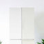 Système d'organisation modulaire en bois avec miroir