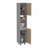 Hasselt Kitchen Pantry, Double Door, Six Shelves -Light Pine