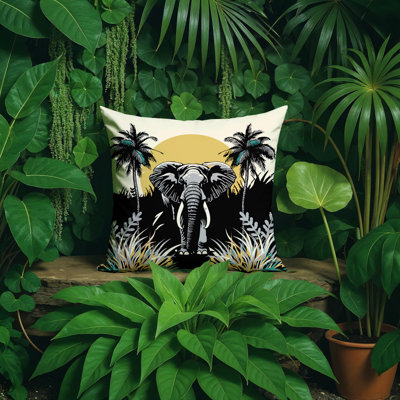 Coussin décoratif intérieur / extérieur Sima Elephant