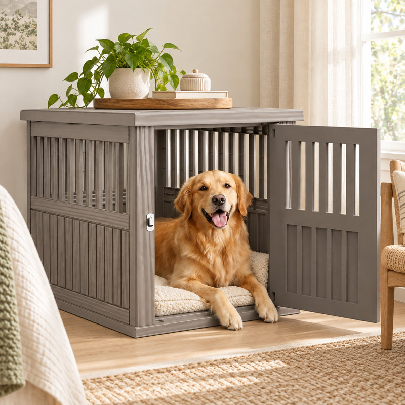 Pet Crate with Lockable Gate