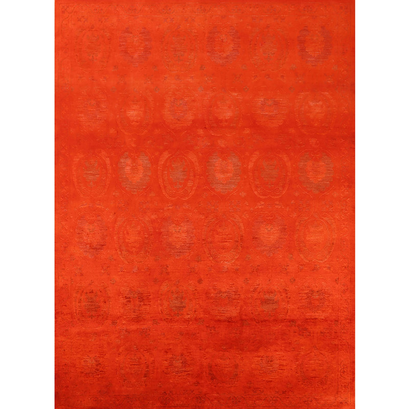 Tapis oriental orange Gustine, Rectangle 3 pi x 5 pi