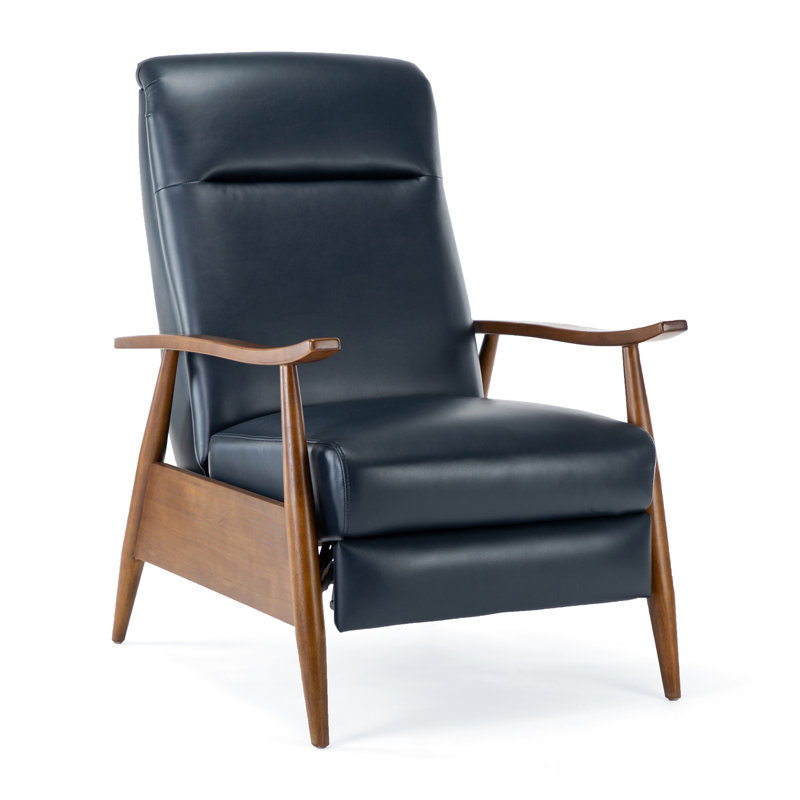 Fauteuil inclinable manuel 30 po Imona, Similicuir bleu nuit