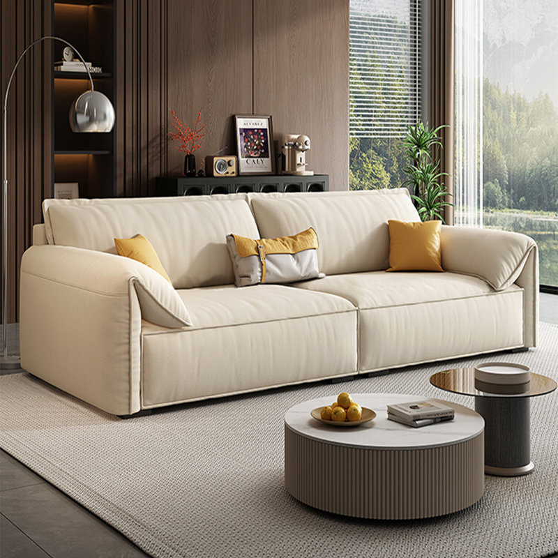 Creamy white Polyester Modular Sofa