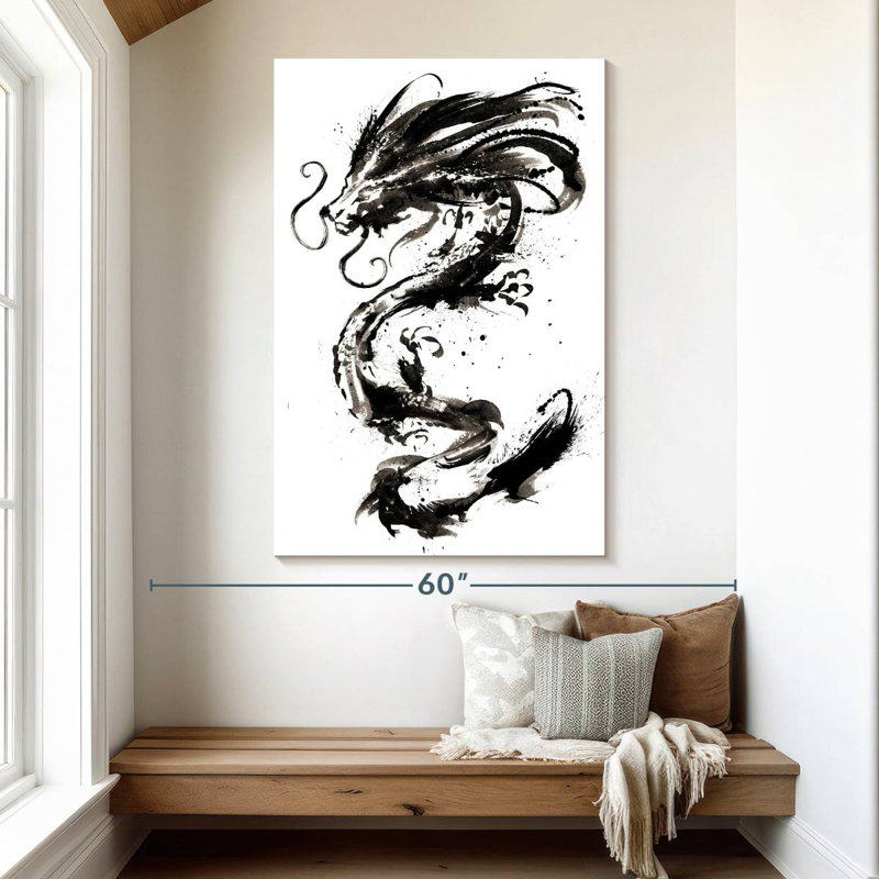 Asian Dragon, 51" H x 34" W