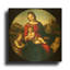 « Vierge à l'Enfant, saint Jean et un saint enfant », par Raphaël. Tableau mural en métal doré, 91,4 cm x 91,4 cm.-99173780