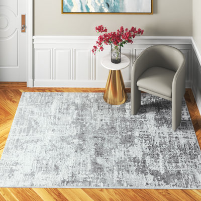 Aisha Metallic Flatweave Grey Rug