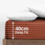 Spevek Soft & Cozy 40cm Extra Deep Pocket Microfiber Striped Fitted Sheet-289824237-289980691