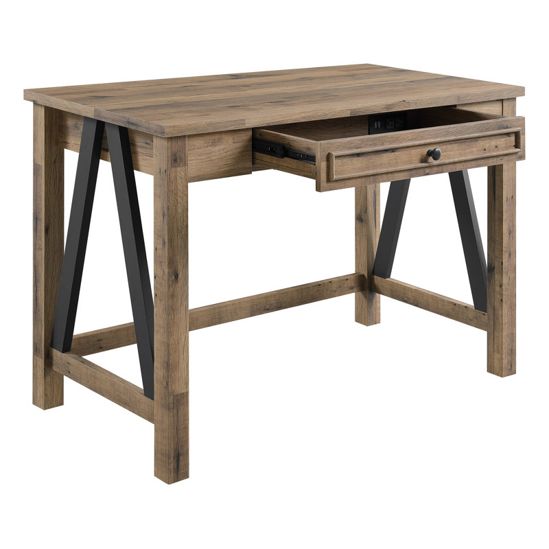Alperen Writing Desk with Power Outlet