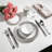 HomeVSS 16-Piece Tree Bark Stoneware Dinnerware Set, Service for 4-606479065