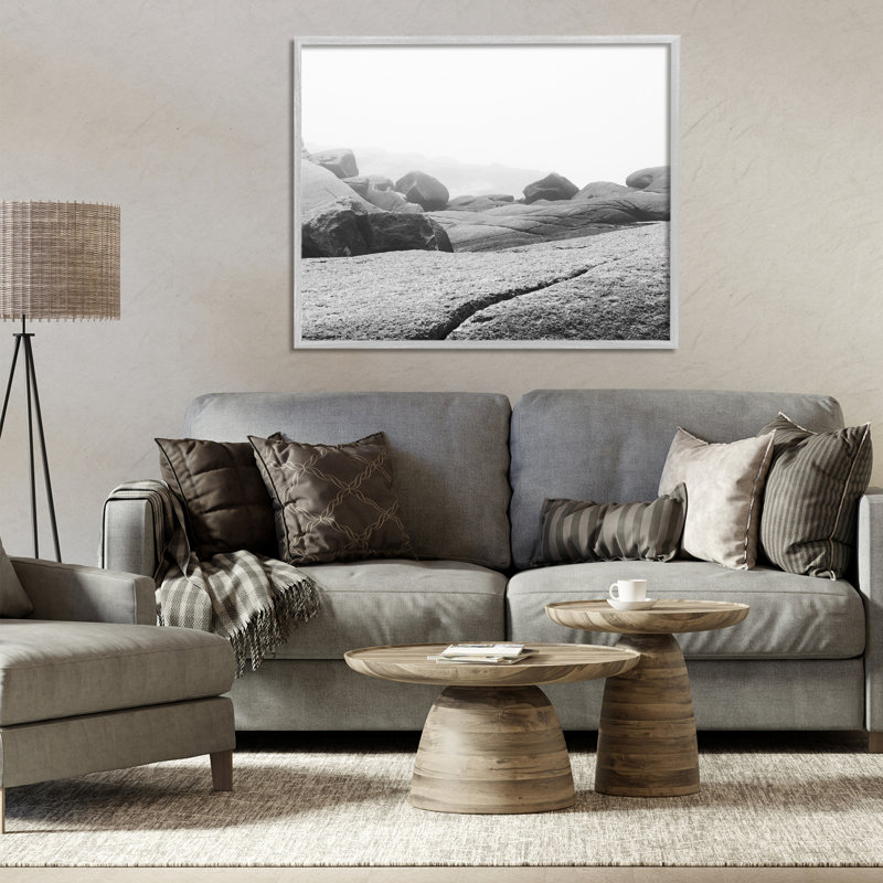 «Rocks at Peggy's Cove», estampe numérique, conception de Clive Branson, Estampe numérique Farmhouse, H 24 po x l 30 po