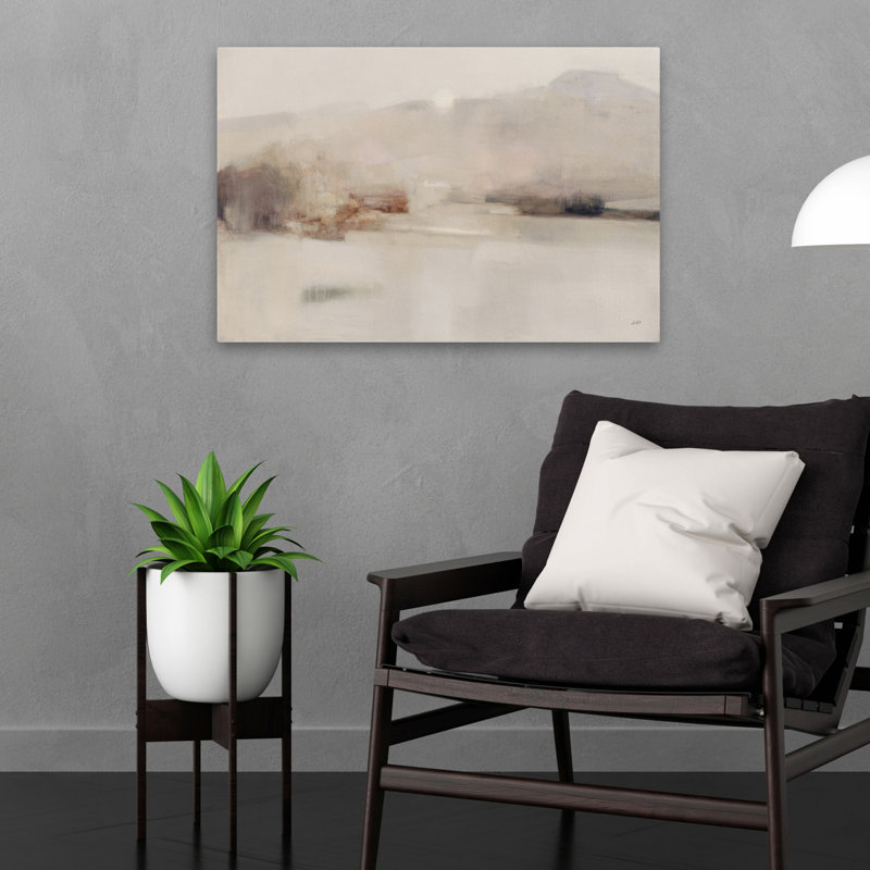 Memory Of The West Muted Contemporary Abstract Black Grey Desert Grey, 24" H x 16" W