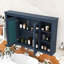 Armoire à pharmacie murale de luxe avec miroir, tablette réglable et tablettes ouvertes-558157349