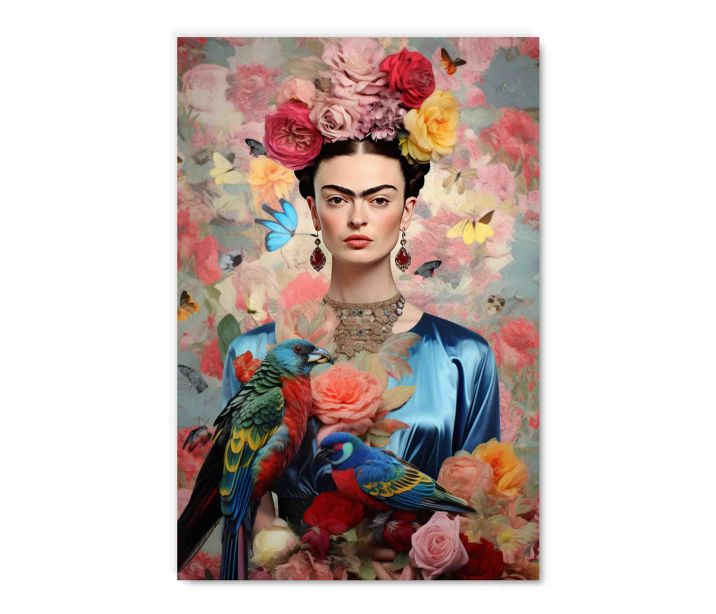 NIFAO Frida Framed by Oliver Neilson Wall Art Canvas Painting Signed And  Numbered Framed And Ready To Hang