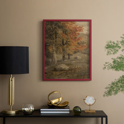 «Vintage Landscape», reproduction encadrée CL XXII - bois massif