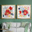 Bouquet d'été indien I - Encadré sous verre, lot de 2, grande décoration murale pour salon-1386923337-1386923342-1381059080