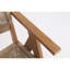 Chaises longues de patio, chaises tressées HIPS 2 pièces, salle à manger extérieure en teck rustique