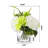 Faux Silk Peonies Arrangement in Vase