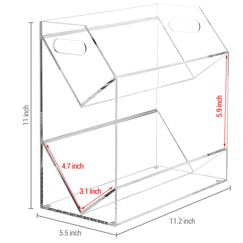 Plastic 28cm H Media Shelves